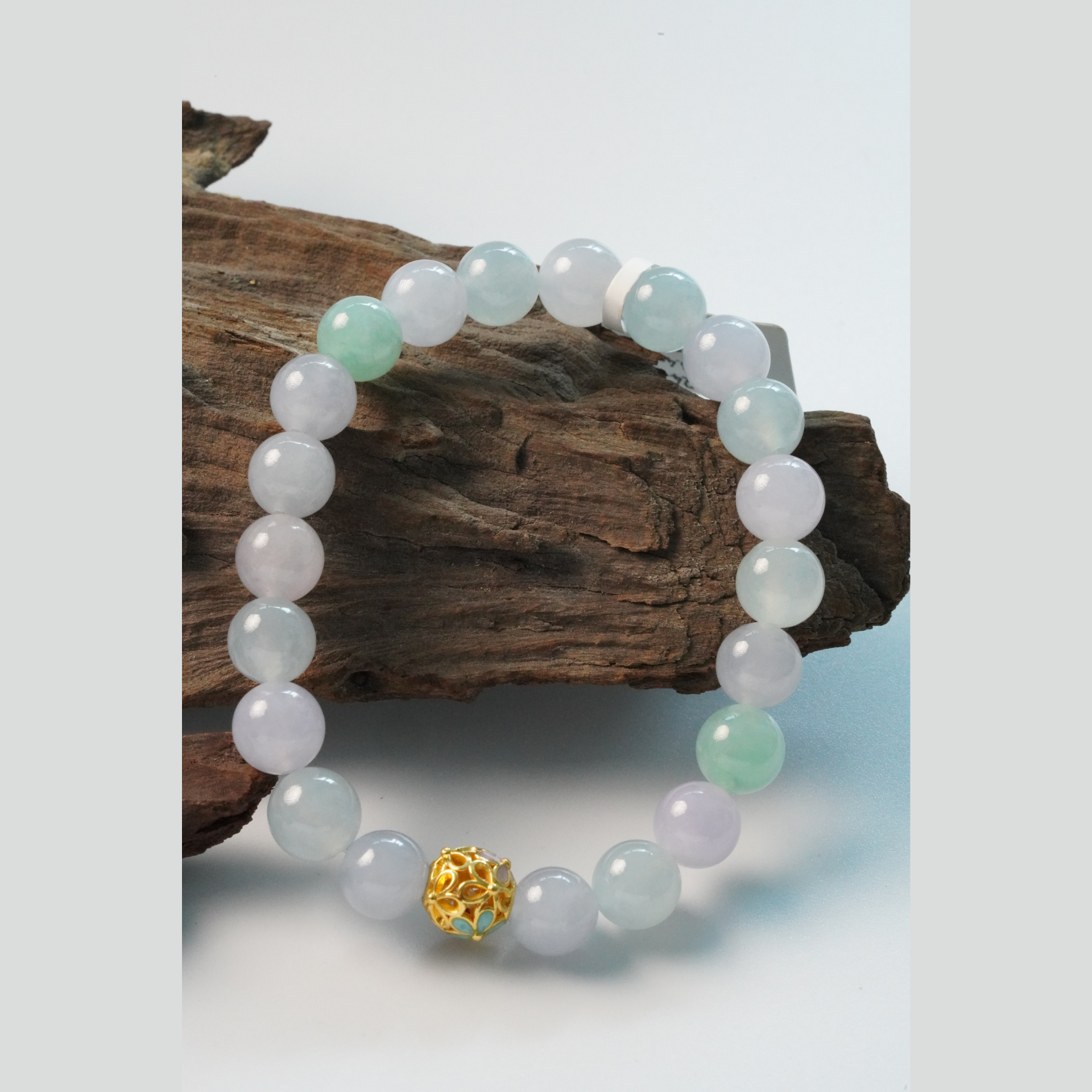 Vòng tay ngọc phỉ thúy pastel 1