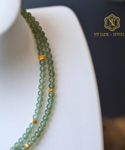 chuỗi ngọc phỉ thuý xanh oliu